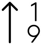 Arrow Up 1 9 SVG Icon